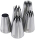 Piping Tips Large Pastry Tips Set,Cake Cream Decorating Tips for Frosting,Icing Piping Nozzle For Cupcakes Cakes Cookies(1A,1C,1E,356,9FT)...