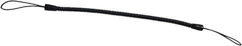 Kang Yuan Black Elastic Tether Lanyards Stylus Pens Coil Strap Tablet/Touchscreen Tether with Top Port, Retractable Coiled Spring (50 pcs)......