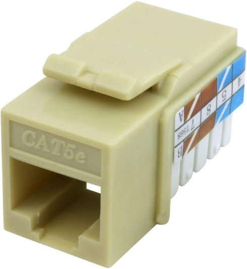 Cat5e Keystone Jack Insert, Ivory...
