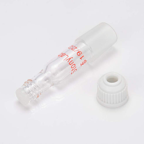 StonyLab Thermometer Inlet Adapter with 19/22 Inner Joint, 80mm Height, for Distillation Apparatus...