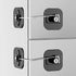 Refrigerator Lock with Key, Fridge Locks,Lock for Fridge Freezer, Cabinets and Drawers, Air Oven Air Fryer, Closets, Windows, 2 Pack Refrigerator ...