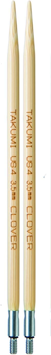 Clover Needlecraft Clover 3634 Needlecraft Takumi No.4 Bamboo Interchangeable Circular Knitting Needles...