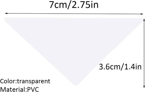 50/100/200 PCS Collar Stays for Men's Dress Polo Shirts,No Curl Collar Polo Shirt Collar Stays,Collar Triangle Patch,Polo Collar Stays...