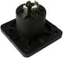 CESS Speaker Jack Twist Lock 4 Pole Square (Rectangle) - Speakon Female Socket Panel/Chassis Mount - Compatible with Neutrik Speakon NL4MP, NL4MPR...