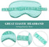 4 Pcs Silk Eye Mask Smooth Soft Satin Sleep Mask with Ear Plugs with Adjustable Strap Sleep Shading for Travel Nap Relaxation(Light Colors)...