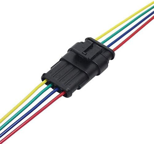 30Pcs/Pack (2 + 3 + 4 Pin Way) 16AWG Car Male & Female Waterproof Electrical Connectors Plug Socket Kit With 10cm Wire 1.5mm Series Terminal Conne...