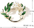 Nobrand COLORFUL BLING Leaf Brooches Pin - Women Chest Brooch, Good Idea For Party, Dance, Wedding, Banquet...