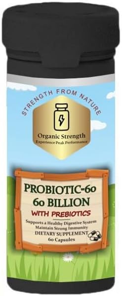 Probiotics 60 Capsules: Nourish Your Gut for Optimal Digestive Health with Proprietary Blend of 60 Billion CFU (60 Count)...