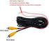 Car RCA Video Extension Cable for Auto Backup Camera Monitor Rear View Parking System with Detection Wire Reverse Trigger Lead for GPS Navigation ...