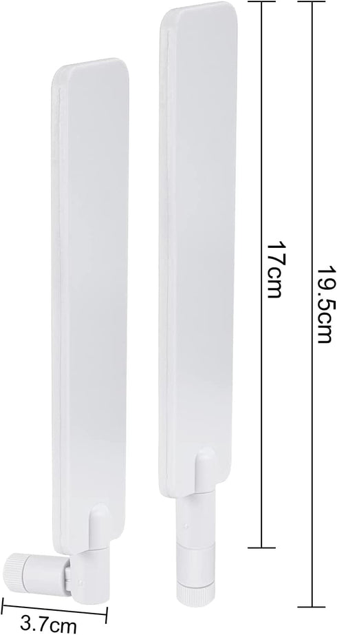 4G 5G LTE Antenna 9dBi SMA Male Cellular White SMA Antenna for Wireless CPE Router Hotspot Cellular Gateway Industrial IoT Router Trail Game Camer...