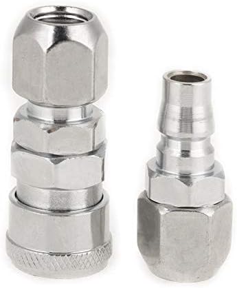 8pcs BSP 1/2" Air Hose Coupler Pneumatic Plug Socket Air Compressor Hose Quick Connector Set...