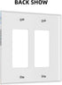 African American Women Farmhouse Flower Light Switch Cover 2 Gang Rocker Decorative Double Decora Wall Plate Electrical Switchplate GFCI Faceplate...