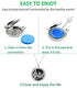 Aromatherapy Essential Oil Diffuser Stainless Steel 30MM Silver Magnetic Locket Pendant with Chain Necklace and Colored Refill Pads & Diffuser Bra...