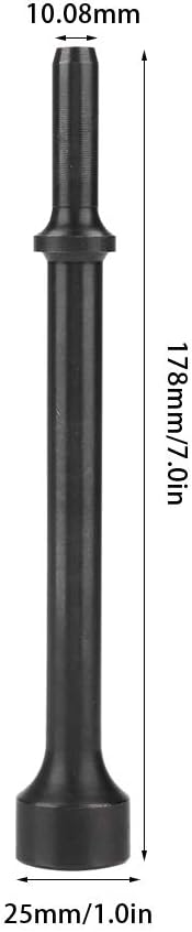Pneumatic Air Hammer Bit, Akozon Chrome Molybdenum Steel Smoothing Pneumatic Drifts Air Hammer Bit Set Extended Length Impact Tool(178mm)...