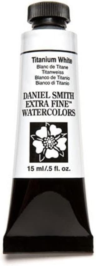 Daniel Smith Extra Fine Watercolor 15ml Paint Tube, Titanium White (284600118), 0.5 Fl Oz (Pack of 1)...