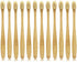 Boar Bristles Natural Bamboo Toothbrush Eco-Friendly Biodegradable Zero Waste Pack of 12...