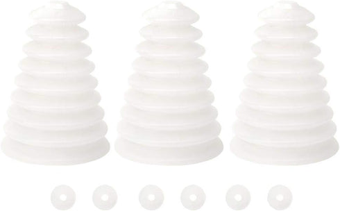 3Pcs Rubber Flexible Electric Hammer Drill Dust Cover for 6mm-16mm Drill Bits Dustproof Impact Drill Power Tool Hand Tools(White)...