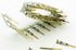 5 Sets Crimp Type DB9 Male + Plastic Hoods + Pins Set, D-Sub 9P Male Crimp Connector, Pin & Hood Kit (5 DB9 Male + 5 Hoods + 50 Pins)...