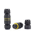 Outdoor Waterproof Connector,IP68 M16 2Way 3Core Electrical Cable Connector for 3.5-7mm Wire Range(AC 400V, 17.5A) Quick Repair Extend Power Cable...