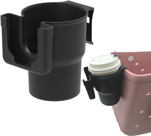 2-in-1 Cup and Phone Holder for Bogg Bag & Simply Southern, Bogg Bag Accessories - Enhance Your On-The-Go Experience (Black)...