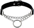 COLORFUL BLING 2pcs/Set Love Heart PU Leather Choker Necklace Collar O-Ring Gothic Punk Rock Adjustable for Women Cosplayer Party Accessory...
