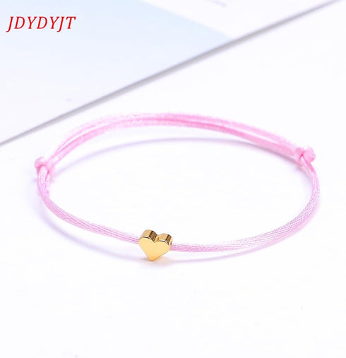 YJT Heart Wish Bracelet That Fall Off Make A Wish Red String Bracelets for Women Teen Girls Handmade Jewelry Adjustable 7" to 11.8", 10 pc...