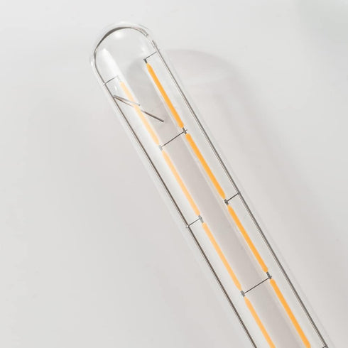 Leools T10 Led Long Bulbs 8W,E26 Dimmable Tubular Bulb,Equivalent 75 Watt, E26 Edison Style Vintage LED Filament Light Bulb,2700K Warm White,8.9in...