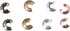 200Pcs Crimp Bead Knot Covers Column Tube Half Round Open Crimp Bead for Craft Supplies DIY Jewelry Making Accessory...