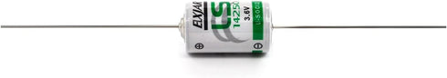 (2-Pack) 3.6V LS14250 1/2AA Lithium Thionyl Chloride Battery with Axial Terminals, Replacement for SAFT LS14250, ER14250 Li-SOCi2...