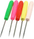 TorSor 10 Pack Scratch Awl Sewing Pricker Plastic Handle Grip Straight Tip Pin DIY Needle Punching Hole Repair Hand Craft Stitcher for Tailor Fabr...