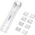 1 Piece Reusable Portable Handheld Paper Clam Clip Staple with 108 Reusable Stainless Steel Metal Refill Clips,Fast Paper Clipper for Office Docum...
