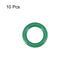 uxcell Fluorine Rubber O-Rings, 11mm OD 7mm ID 2mm Width FKM Seal Gasket for Machinery Plumbing, Green, Pack of 10...