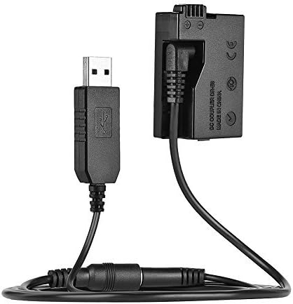 Andoer DR-E8 Dummy Battery with DC Power Bank USB Adapter Cable Replacement for LP-E8 for Canon EOS 550D 600D 650D 700D DSLR Cameras......
