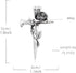 Vintage Flower Cross Brooch Pin for Women Men Silver Plated Fashion Unique Valentine Religion Brooches Lapel Pins Dainty Dress Accessories Elegant...