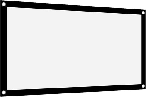 Projector Screen 40 Inches 16:9 Thicken Portable Non Crease Soft White Polyester Projector Curtain Projection Screen(40 inches)...