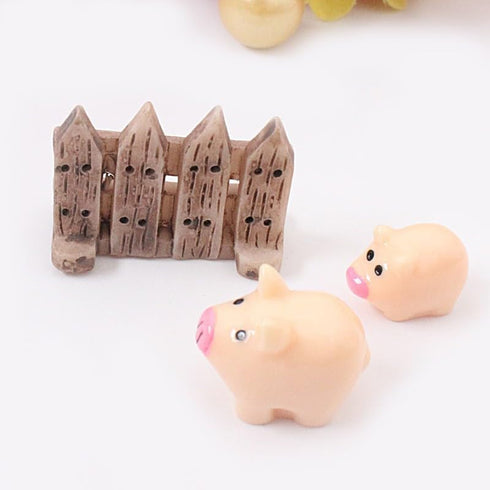 3Pcs Garden Miniature Accessories, Garden Kit, Garden Animals, Resin Miniature Figurines Dollhouse Accessories Micro Landscape Ornaments for DIY K...