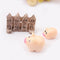 3Pcs Garden Miniature Accessories, Garden Kit, Garden Animals, Resin Miniature Figurines Dollhouse Accessories Micro Landscape Ornaments for DIY K...