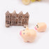 3Pcs Garden Miniature Accessories, Garden Kit, Garden Animals, Resin Miniature Figurines Dollhouse Accessories Micro Landscape Ornaments for DIY K...