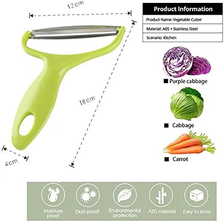 Vegetable Peeler Cabbage Cutting Machine MOANLMY shredded kitchen stainless steel peeling knife gadget shredded cabbage Coleslaw, a must-have tool...