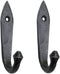 Hand Forged Metal Wall Hook Set of 2 Pcs Wrought Iron Handmade Hook for Plant & Mug Farmhouse Coat Hook Rack Heavy Duty Kitchen Utensils Hook Rack...