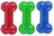 Squeaky Dog Toy Bone Shape, TPR Bouncy Ball, Teeth Cleaning, Length 16.0cm, for Medium to Medium-Large Sized Dogs,Random Color – Pack of 3...