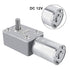 DC 12V Speed Reducing Gear Motor Reversible High Torque 12V Worm Gear Motor Female Shaft High Torque Turbo Worm Gear Box Reduction Electric Motor(...