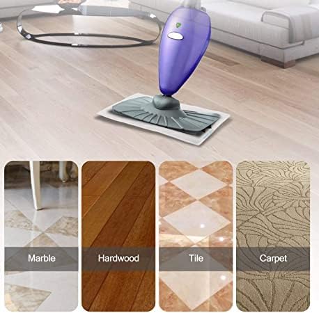 Light 'N' Easy Steam Mop Pads Replacement Reusable for S3601 S3101 S7326 7688ANB 7688ANW Floor Microfiber Cleaning Cloths (6 Pack)...