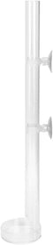 Shrimp Feeding Tube and Dish, Acrylic Transparent Aquarium Feeder Shrimp Feeder Tube Tray with Suction Cups Tube Feeding Dish Tray for Fish Tank A...
