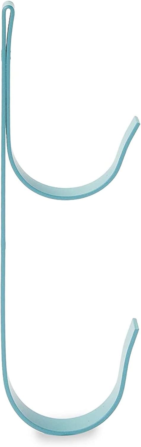 Okuna Outpost Set of 4 Pole Hanger Hooks for Pool Supplies, Lightweight Garden Tools (Blue)...