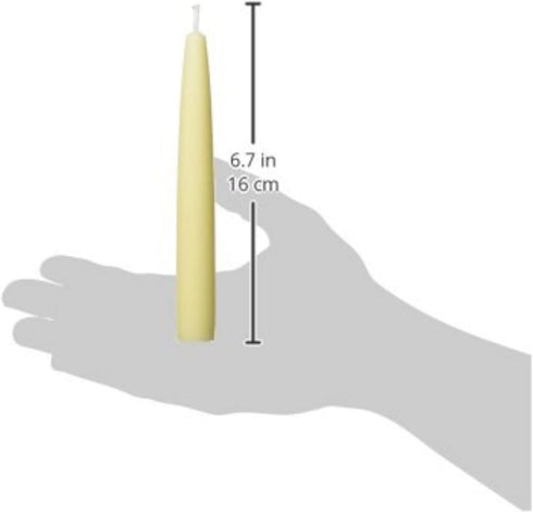 6 Inch Ivory Taper Candles...