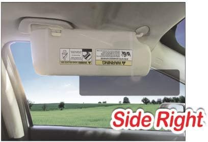 EdgeVisor TuckVisor Magnetic Tinted Car Anti-Glare Car Sun Visor Extender Extension Sunshade Window Windshield Sunshade and Sun Glare UV Rays Bloc...