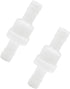 2Pcs Check Valve 1/2" Plastic Barb Hose One Way Inline Check Valve for Fuel Gas Liquid Air...