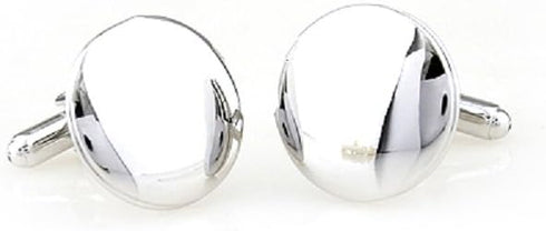 Locket Round Photo Picture Pair Cufflinks in a Presentation Gift Box & Polishing Cloth...