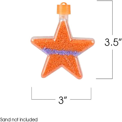 ArtCreativity Star Sand Art Bottle Necklaces, Pack of 36, Sand Art Craft Kit with Shaped Bottles, Craft Party Supplies and Party Favors for Kids -...